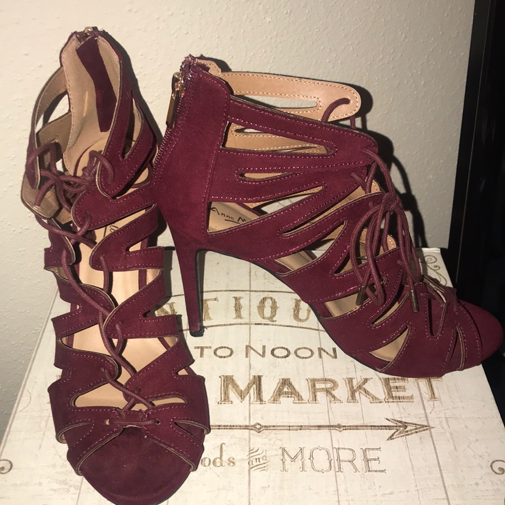 Burgundy Heels